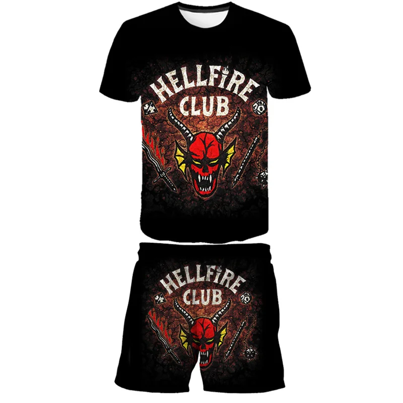 Sports Suit For Boys 2pcs Set Children's Stranger Things Season 4 3D T-Shirts + Short Pants Suit Boys Kids Sportswear Clothing 
Sports Suit For Boys 2pcs Set Children's Stranger Things Season 4 3D T-Shirts + Short Pants Suit Boys Kids Sportswear Clothing