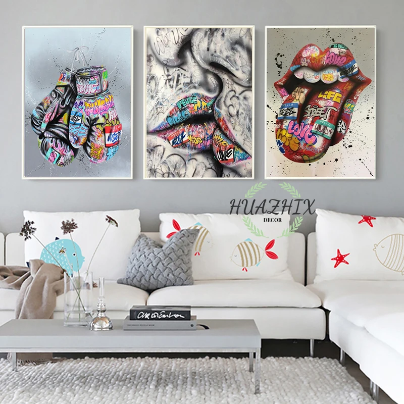 Abstract Graffiti Canvas Painting Street Art Kissing Posters and Prints Wall Art Pictures for Living Room Decoration Bedroom
Abstract Graffiti Canvas Painting Street Art Kissing Posters and Prints Wall Art Pictures for Living Room Decoration Bedroom