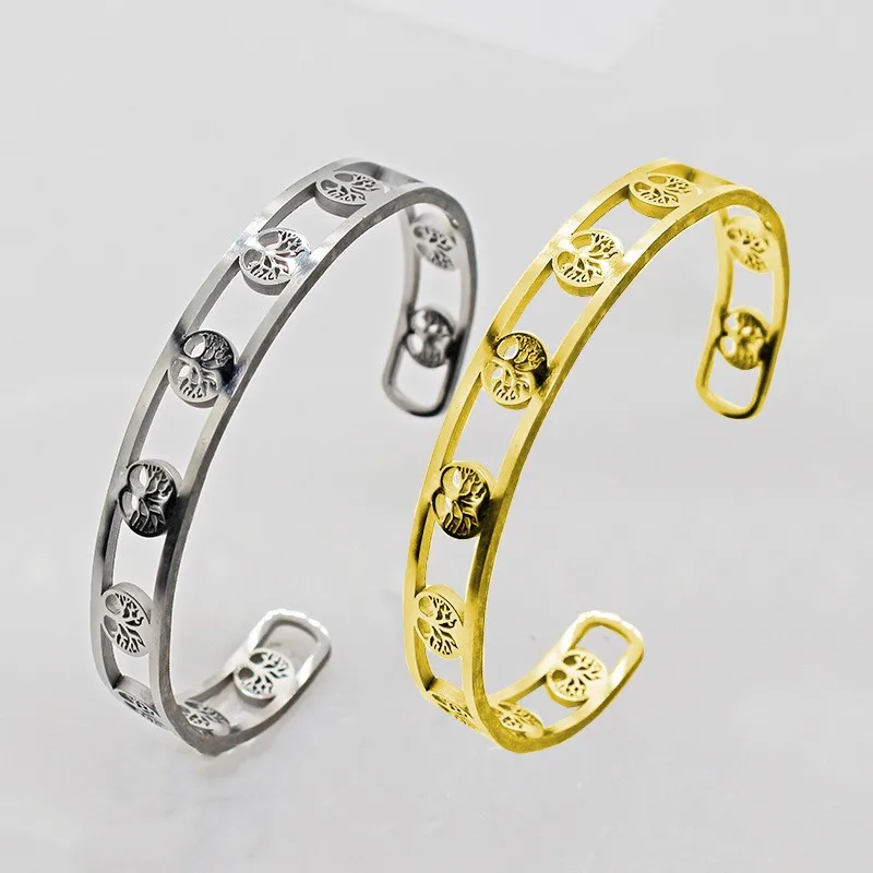 Simple Viking Style Yggdrasil Hollow Out Stainless Steel Bracelet for Men Charm Retro Adjustable Jewelry Amulet Gift 
Simple Viking Style Yggdrasil Hollow Out Stainless Steel Bracelet for Men Charm Retro Adjustable Jewelry Amulet Gift