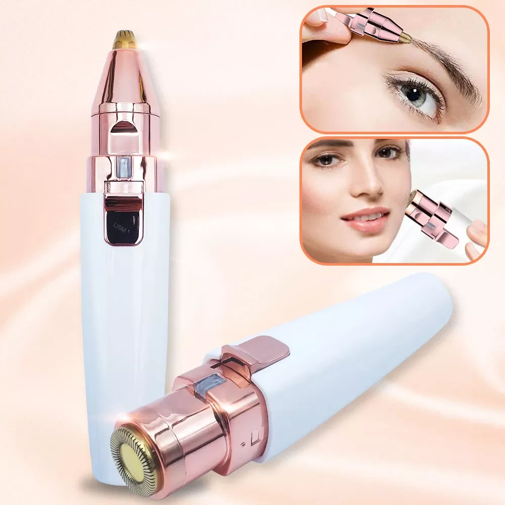 2 in 1 Electric Eyebrow Trimmer Painless Eye Brow Epilator For Women Makeup Mini Razors Portable Facial Hair Removal Shaver
2 in 1 Electric Eyebrow Trimmer Painless Eye Brow Epilator For Women Makeup Mini Razors Portable Facial Hair Removal Shaver