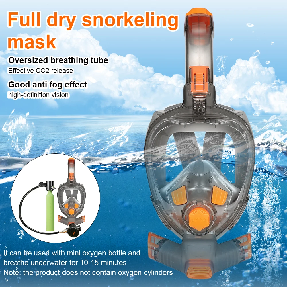 Underwater Scuba Anti Fog Full Face Diving Mask 180° Wide View Snorkeling Respiratory Masks Safe Waterproof Swimming Equipment
Underwater Scuba Anti Fog Full Face Diving Mask 180° Wide View Snorkeling Respiratory Masks Safe Waterproof Swimming Equipment