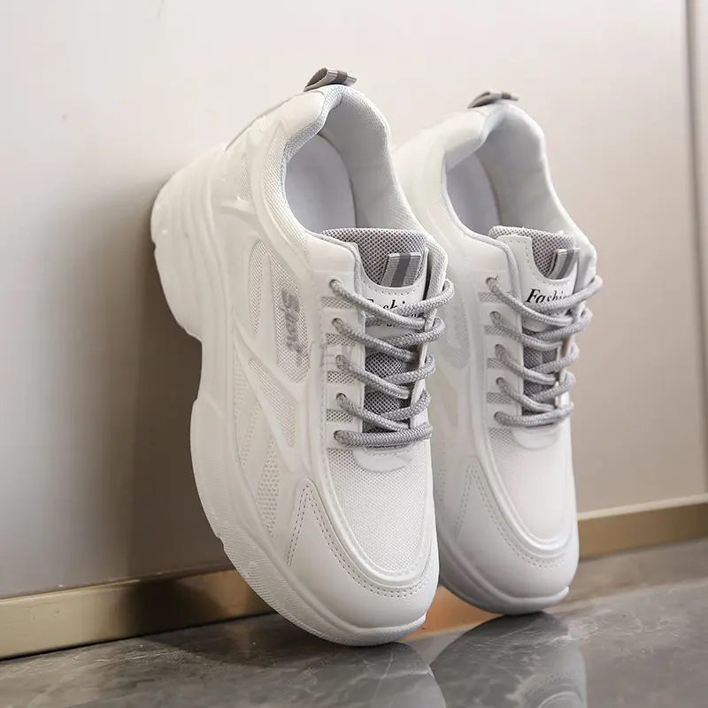 Women 2023 Autumn Winter Female Sneakers Lace-up Casual Basketball Shoes Mesh Breathable 5 Cm Lace-up Fashion Vulcanized Sports
Women 2023 Autumn Winter Female Sneakers Lace-up Casual Basketball Shoes Mesh Breathable 5 Cm Lace-up Fashion Vulcanized Sports