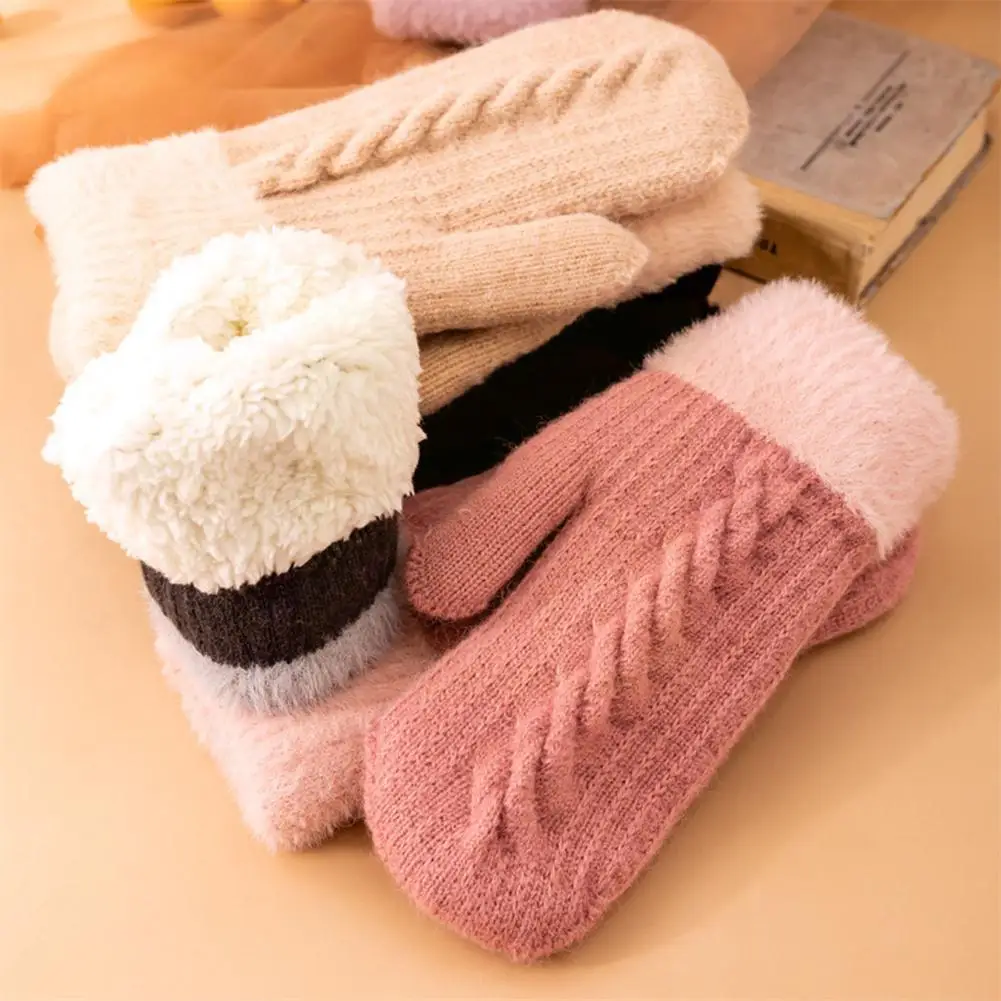 Winter Women Keep Warm Plus Velvet Inside Wrist Thicken Gloves Lovely Woolen Finger Soft Full Twist Cycling Mittens Cute Kn O5h3
Winter Women Keep Warm Plus Velvet Inside Wrist Thicken Gloves Lovely Woolen Finger Soft Full Twist Cycling Mittens Cute Kn O5h3