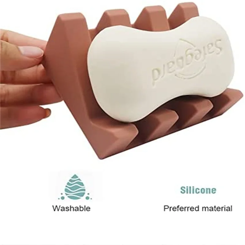 Silicone Soap Box Self Draining Holder Saver Shower Bathroom Washroom Kitchen Bath Tub Razor Sponges Case Tray Prevent Mildew
Silicone Soap Box Self Draining Holder Saver Shower Bathroom Washroom Kitchen Bath Tub Razor Sponges Case Tray Prevent Mildew