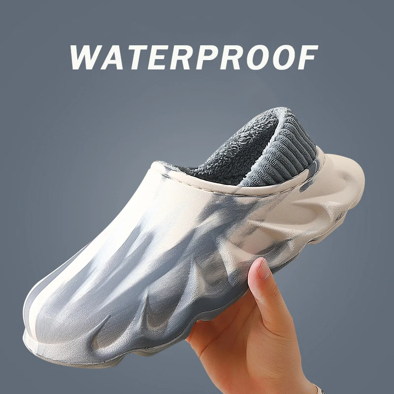 Водонепроницаемые зимние теплые мужские тапочки, уличные зимние ботинки, новинка 2022, дизайнерская плюшевая хлопковая обувь на толстой платформе для пар, женская обувь 
Водонепроницаемые зимние теплые мужские тапочки, уличные зимние ботинки, новинка 2022, дизайнерская плюшевая хлопковая обувь на толстой платформе для пар, женская обувь