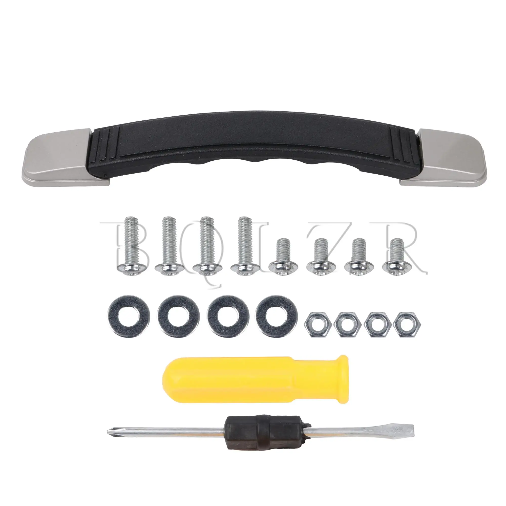 BQLZR Suitcase Luggage B018 B007 B028-B Plastic Handle with Screws Caps 15.5cm Black Strap W/ Mounts Travel Accessories 
BQLZR Suitcase Luggage B018 B007 B028-B Plastic Handle with Screws Caps 15.5cm Black Strap W/ Mounts Travel Accessories