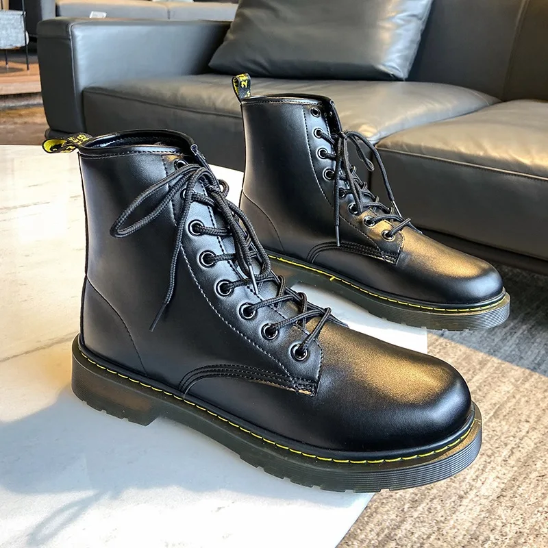 Мужские ботильоны на шнуровке, черные ботинки из кожи, на толстой подошве, с круглым носком, теплая рабочая обувь, зима 2022
Мужские ботильоны на шнуровке, черные ботинки из кожи, на толстой подошве, с круглым носком, теплая рабочая обувь, зима 2022