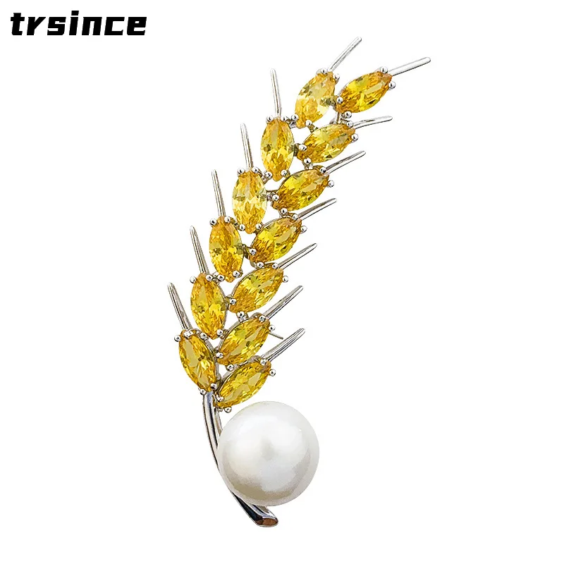 Fashion Sparkling Wheat Ears Brooch for Man and Woman Clothes Accessories High Quality Scarf Pins Jewelery Holiday Gift
Fashion Sparkling Wheat Ears Brooch for Man and Woman Clothes Accessories High Quality Scarf Pins Jewelery Holiday Gift
