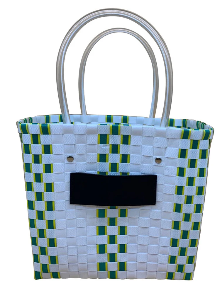 Women Bag mar* Vegetable Basket Woven Bag Handbag Beach Packaging Splicing Hollow Out Bag
Women Bag mar* Vegetable Basket Woven Bag Handbag Beach Packaging Splicing Hollow Out Bag