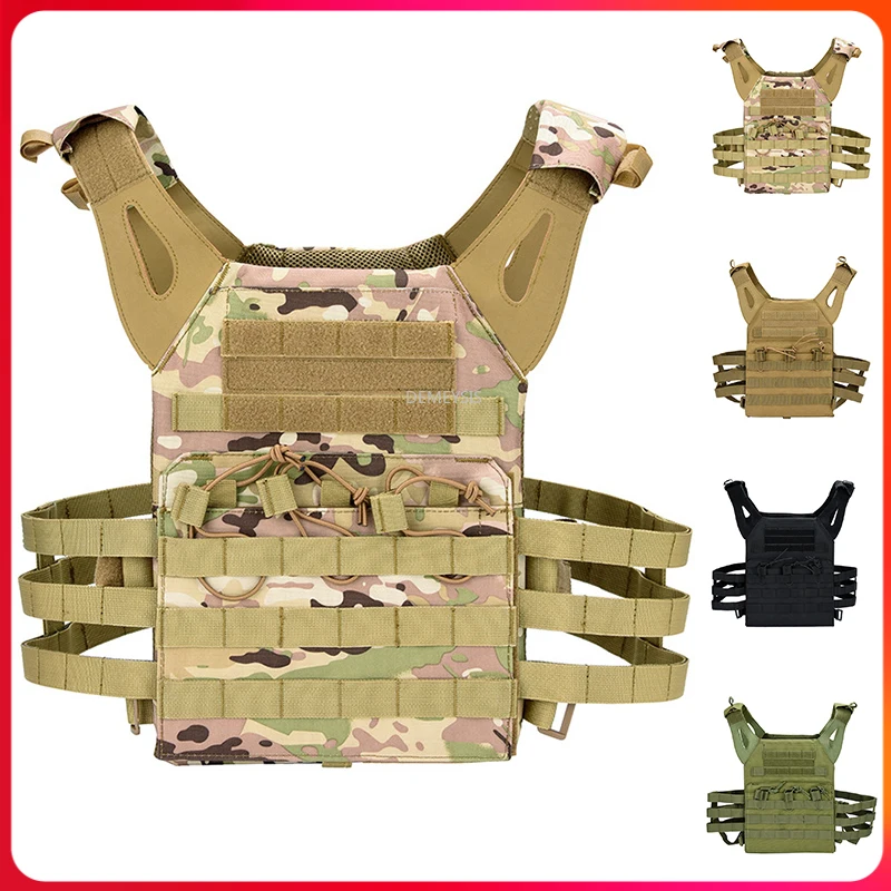 

Lightweight Tactical Vest Airsoft Paintball Outdoor CS Wargame Protective Molle Plate Carrier Tactics Equipment