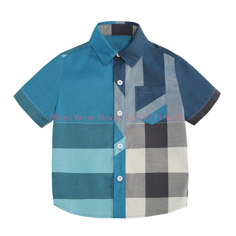Hot Sale Boys Shirts Plaid Wear Baby Kids Clothing Short-Sleeved Fashion Tops Cotton Children's Wear Blouse 2-7 Drop Shopping
Hot Sale Boys Shirts Plaid Wear Baby Kids Clothing Short-Sleeved Fashion Tops Cotton Children's Wear Blouse 2-7 Drop Shopping