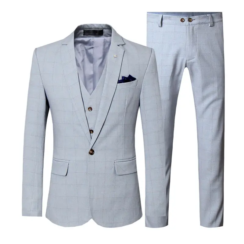 New Large Size S-5XL (suit + Vest + Trousers) Wedding Dress Groomsmen Suit Gentleman Business Formal British Three-piece Suit
New Large Size S-5XL (suit + Vest + Trousers) Wedding Dress Groomsmen Suit Gentleman Business Formal British Three-piece Suit