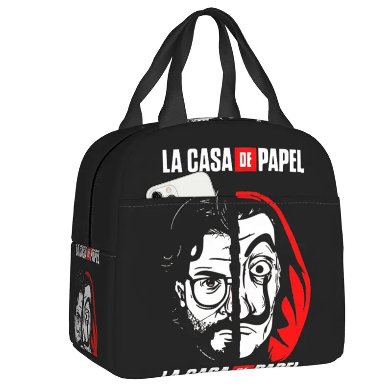 La Casa De Papel Money Heist Insulated Lunch Bag for Work School Leakproof Cooler Thermal Bento Box Women Children
La Casa De Papel Money Heist Insulated Lunch Bag for Work School Leakproof Cooler Thermal Bento Box Women Children