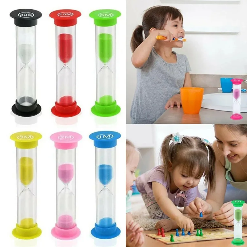 6Pcs/Set Creative Plastic Sandglass Timer School Children Toys Gifts For Home Party Decoration 0.5/1/2/3/5/10 Minutes Hourglass
6Pcs/Set Creative Plastic Sandglass Timer School Children Toys Gifts For Home Party Decoration 0.5/1/2/3/5/10 Minutes Hourglass