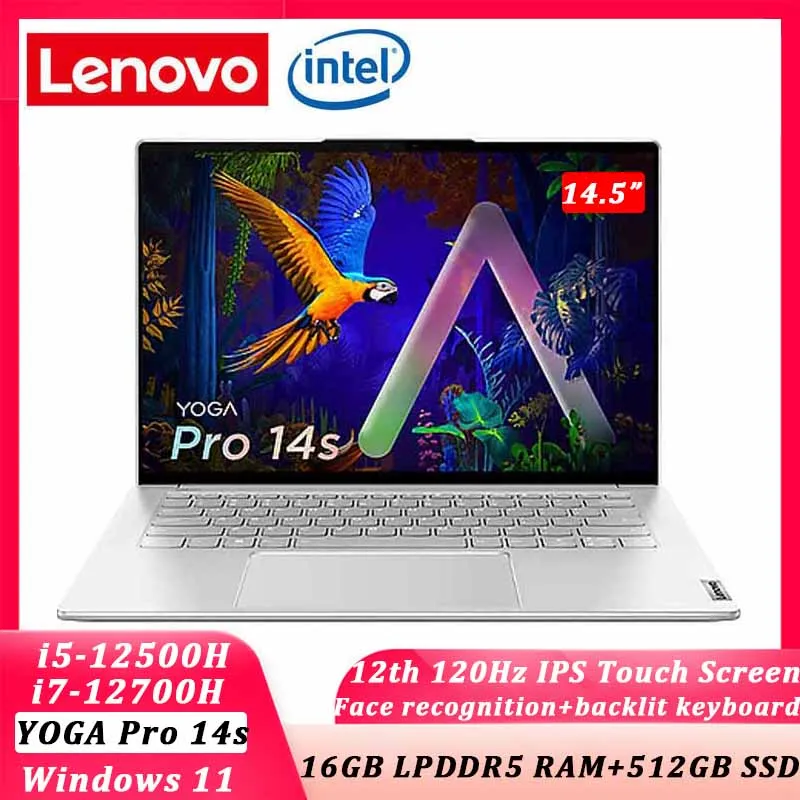 Lenovo Yoga Pro 14s 2022 Laptop 12th Intel Core i7-12700H Windows 11 16GB RAM 512G SSD 14.5" RTX 3050 120Hz Ultraslim Notebook
Lenovo Yoga Pro 14s 2022 Laptop 12th Intel Core i7-12700H Windows 11 16GB RAM 512G SSD 14.5" RTX 3050 120Hz Ultraslim Notebook