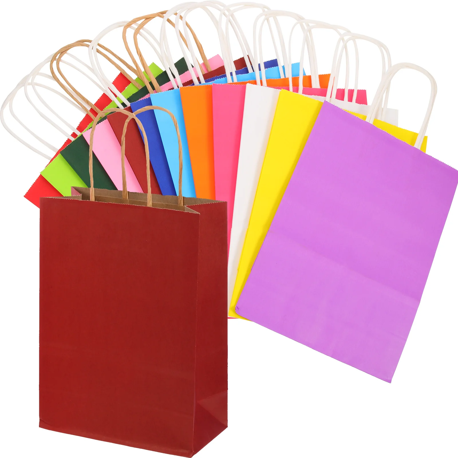 24 Pcs Tote Bag Color Paper Shopping Bags Clothes Packaging Wrapping Candy Packing
24 Pcs Tote Bag Color Paper Shopping Bags Clothes Packaging Wrapping Candy Packing