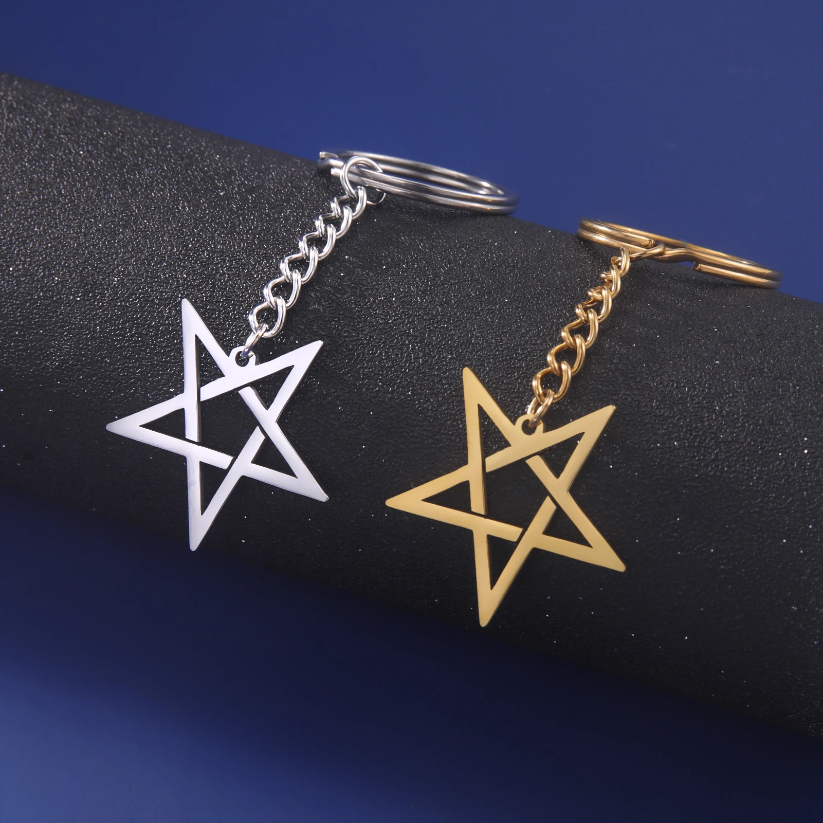 Vintage Pentagram Keychain for Women Men Stainless Steel Star Pendant Car keychains Fashion Jewelry Gifts Accessories New In
Vintage Pentagram Keychain for Women Men Stainless Steel Star Pendant Car keychains Fashion Jewelry Gifts Accessories New In