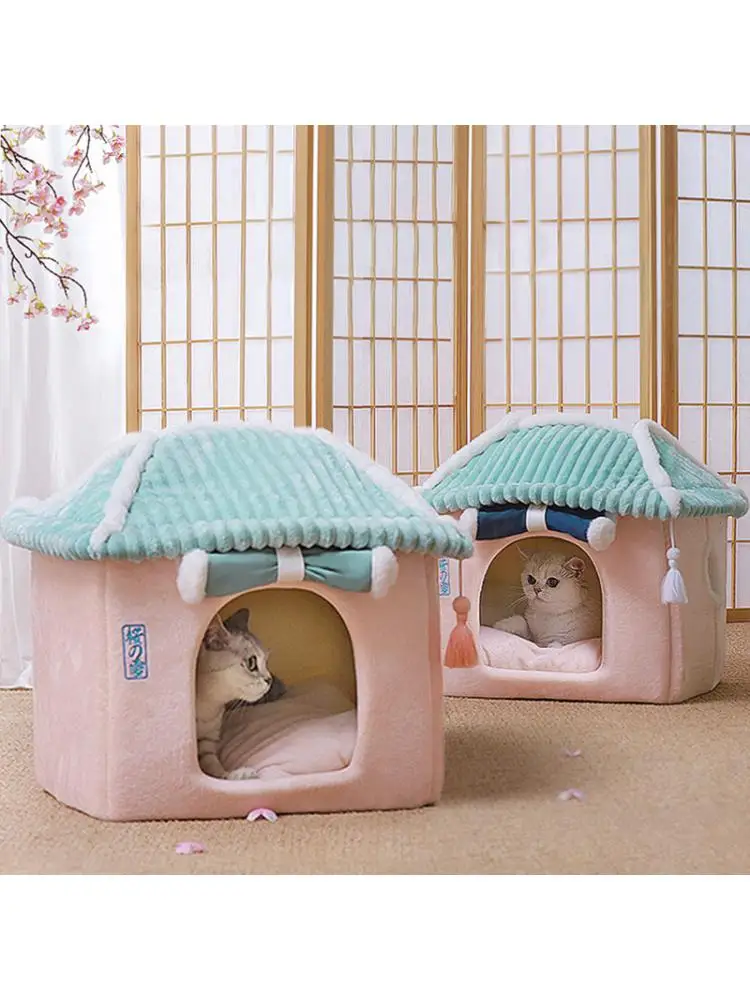 New Soft Winter Warm Cat Litter, Cat House, Removable And Washable Bed, Enclosed House Villa
New Soft Winter Warm Cat Litter, Cat House, Removable And Washable Bed, Enclosed House Villa
