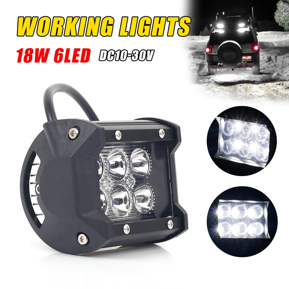 2PCS Car LED Work Light 18W 6LED DC10-30V Off-Road Driving Light Double Row Flood Spot Light Bar for Car Motorcycle ATV Truck
2PCS Car LED Work Light 18W 6LED DC10-30V Off-Road Driving Light Double Row Flood Spot Light Bar for Car Motorcycle ATV Truck
