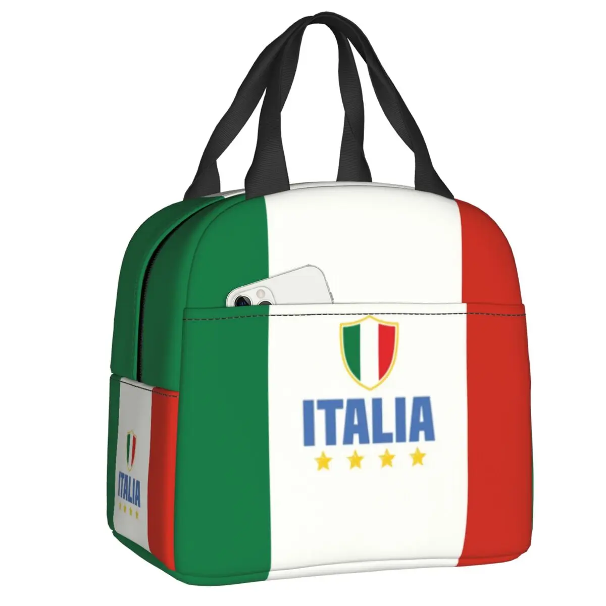 Flag Of Italy Lunch Bag Women Italian Patriotic Resuable er Thermal Insulated Lunch Box for Work School Picnic Food Bags
Flag Of Italy Lunch Bag Women Italian Patriotic Resuable er Thermal Insulated Lunch Box for Work School Picnic Food Bags