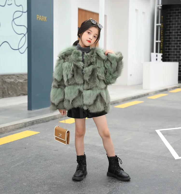 Genuine real natural New girl's fox fur coat child fashion fur jacket kid's warm winter outwear
Genuine real natural New girl's fox fur coat child fashion fur jacket kid's warm winter outwear