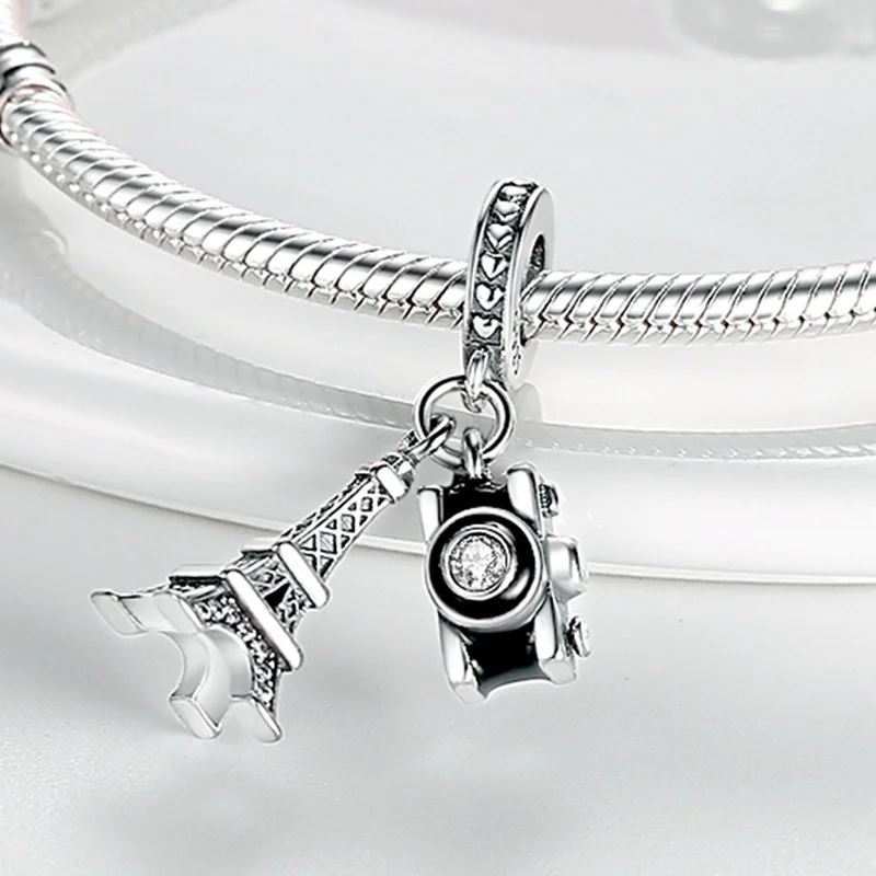 Fits Original Pandora Bracelet Necklace silver color Eiffel Tower Charms Beads silver color Pendant Women DIY Fine Jewelry
Fits Original Pandora Bracelet Necklace silver color Eiffel Tower Charms Beads silver color Pendant Women DIY Fine Jewelry