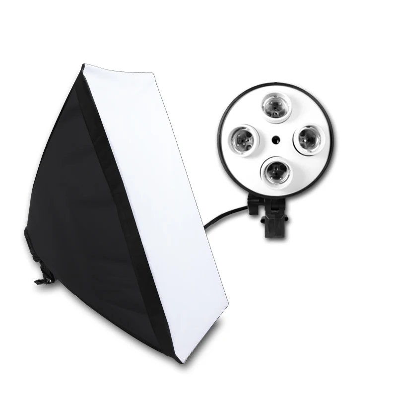 

Софтбокс для фотографического освещения, держатель лампы E27, четыре светильник лампы для комплекта 4 в 1 для фотостудии