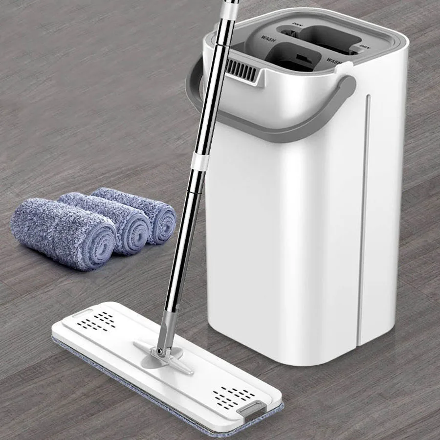 Mop Floor Mop With Bucket Set Lazy Squezze Free Hand Magic Cleaning Mops Microfiber Flexible Rag Kitchen Household Wringing Tool
Mop Floor Mop With Bucket Set Lazy Squezze Free Hand Magic Cleaning Mops Microfiber Flexible Rag Kitchen Household Wringing Tool