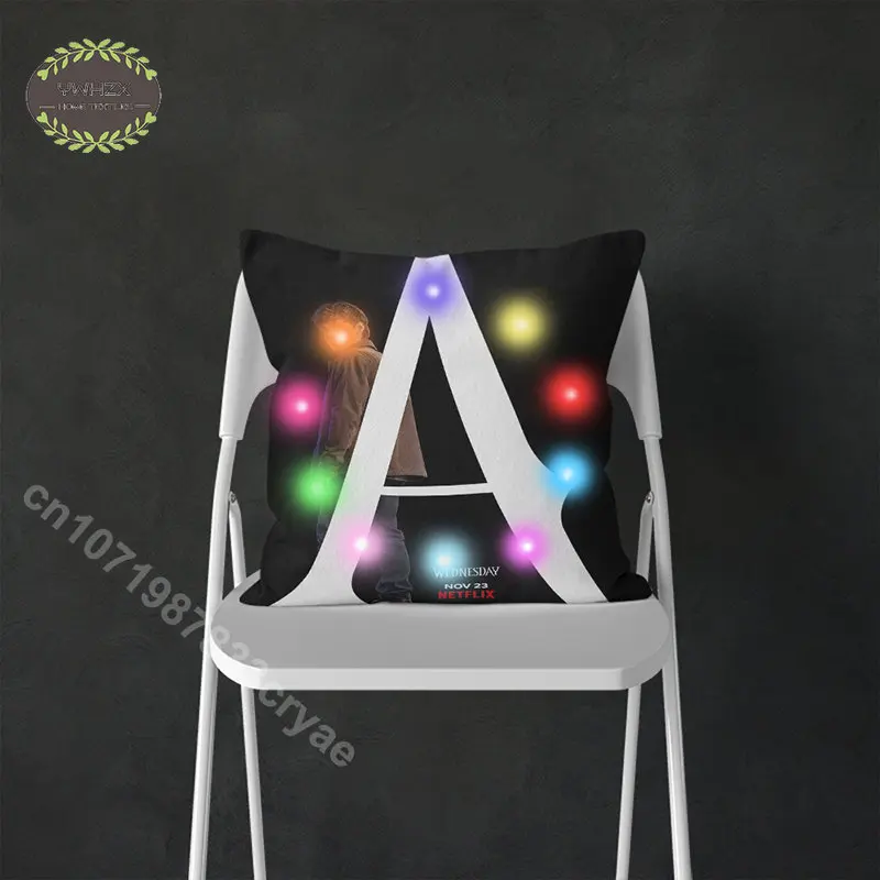 American Popular Movie Wednesday LED Light Strip Pillow Case Letter Skin Comfortable Printed Sofa Car Seat Cushion Cover Gifts
American Popular Movie Wednesday LED Light Strip Pillow Case Letter Skin Comfortable Printed Sofa Car Seat Cushion Cover Gifts