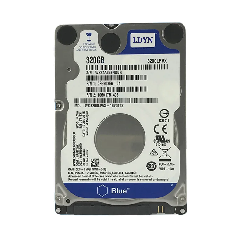 160GB 250GB 320GB 500GB 1TB 2TB Internal Laptop Hard Drive Laptop PC Component 2.5HDD SATA2-SATA3 8mb 32mb 5400RPM-7200RPM hdd
160GB 250GB 320GB 500GB 1TB 2TB Internal Laptop Hard Drive Laptop PC Component 2.5HDD SATA2-SATA3 8mb 32mb 5400RPM-7200RPM hdd