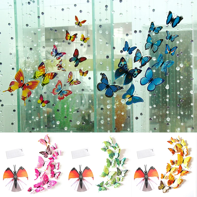 12pcs 3D Double Layer Butterflies Wall Stickers Living Room Decor Wedding Kids Room Decoration DIY Wall Art Magnet Stickers
12pcs 3D Double Layer Butterflies Wall Stickers Living Room Decor Wedding Kids Room Decoration DIY Wall Art Magnet Stickers