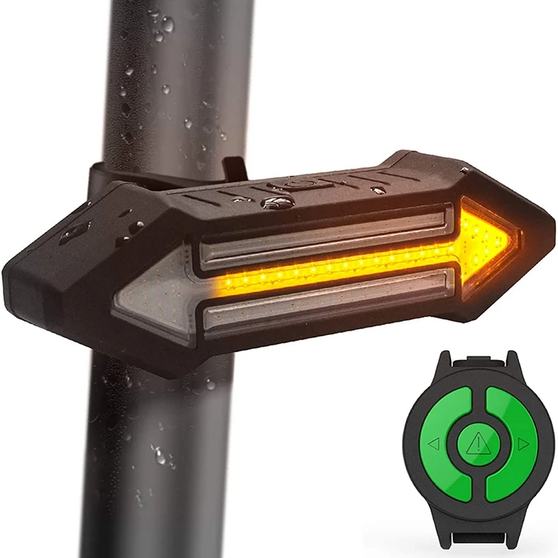 

Задний фонарь для велосипеда, перезаряжаемый от USB сигнал поворота для велосипеда с беспроводным дистанционным управлением, 500 люмен, свето...