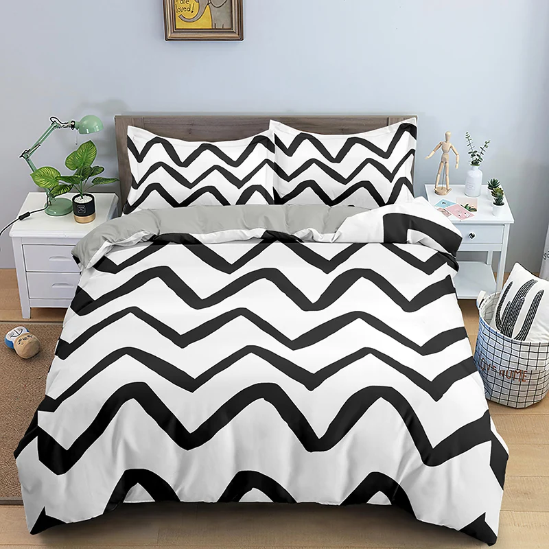 Simple Bedding Set Geometric Grid Bed Linen Comfortable Duvet Cover Set For Couples Queen King Size Quilt Cover Pillowcase
Simple Bedding Set Geometric Grid Bed Linen Comfortable Duvet Cover Set For Couples Queen King Size Quilt Cover Pillowcase