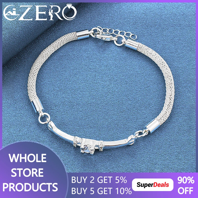 Fine 925 Sterling Silver Bracelets For Women Crystal Snake Bone Chain Fashion Party Charm Wedding Jewelry Christmas Gifts
Fine 925 Sterling Silver Bracelets For Women Crystal Snake Bone Chain Fashion Party Charm Wedding Jewelry Christmas Gifts