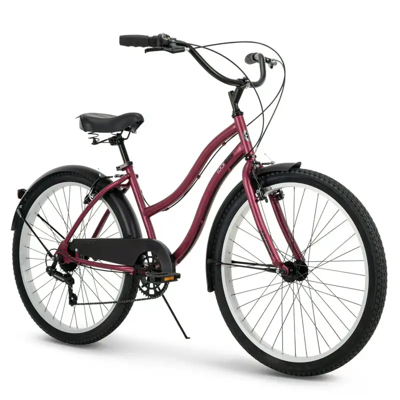26-inch 7-speed Cruiser Bike for Women, Pink Cycling
26-inch 7-speed Cruiser Bike for Women, Pink Cycling