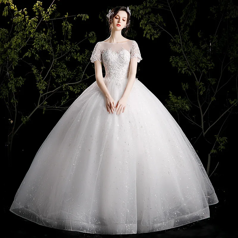 Starry Sky Main Wedding Dress 2023 Spring and Summer New Bridal Puff Sleeve Super Fairy Mori Style Dream Temperament Square Coll
Starry Sky Main Wedding Dress 2023 Spring and Summer New Bridal Puff Sleeve Super Fairy Mori Style Dream Temperament Square Coll