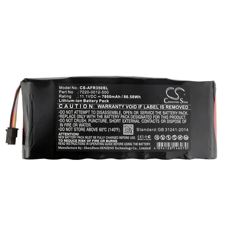 Cameron Sino 7800mAh Battery For AeroFlex 3500A Cobham AvComm 8800S IFR 4000 IFR 6000 IFR 3550R IFR 8800S 7020-0012-500
Cameron Sino 7800mAh Battery For AeroFlex 3500A Cobham AvComm 8800S IFR 4000 IFR 6000 IFR 3550R IFR 8800S 7020-0012-500