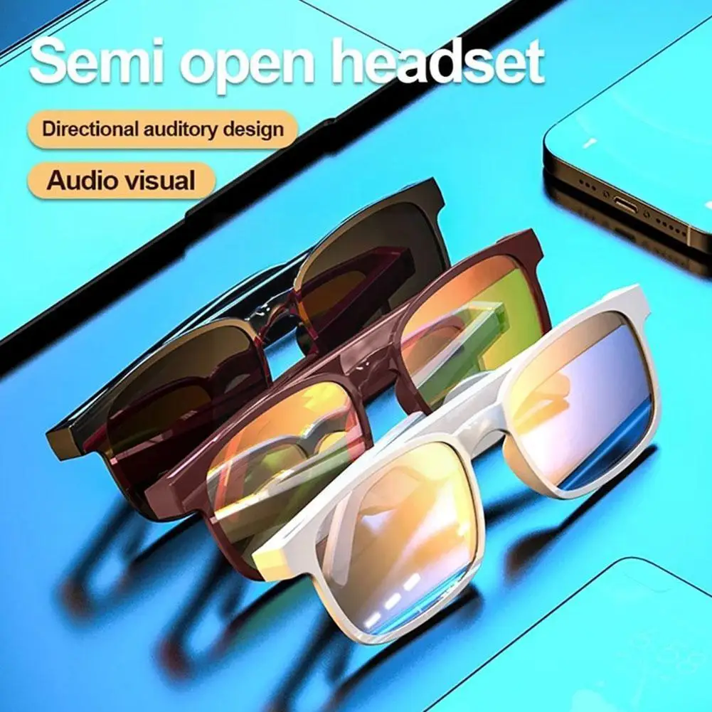 AR Smart Glasses Waterproof Sunglasses Support Calling Music Bluetooth Audio Sunglasses For Men And Women Smart Eyeglasses T5J3 
AR Smart Glasses Waterproof Sunglasses Support Calling Music Bluetooth Audio Sunglasses For Men And Women Smart Eyeglasses T5J3
