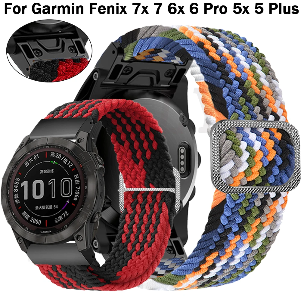 Nylon Band For Garmin Fenix 7 7X 6 6X Pro 5 5X Plus 945 935 3 3HR 22 26MM Wristband Strap Fenix 6XPro 5XPlus Bracelet 
Nylon Band For Garmin Fenix 7 7X 6 6X Pro 5 5X Plus 945 935 3 3HR 22 26MM Wristband Strap Fenix 6XPro 5XPlus Bracelet