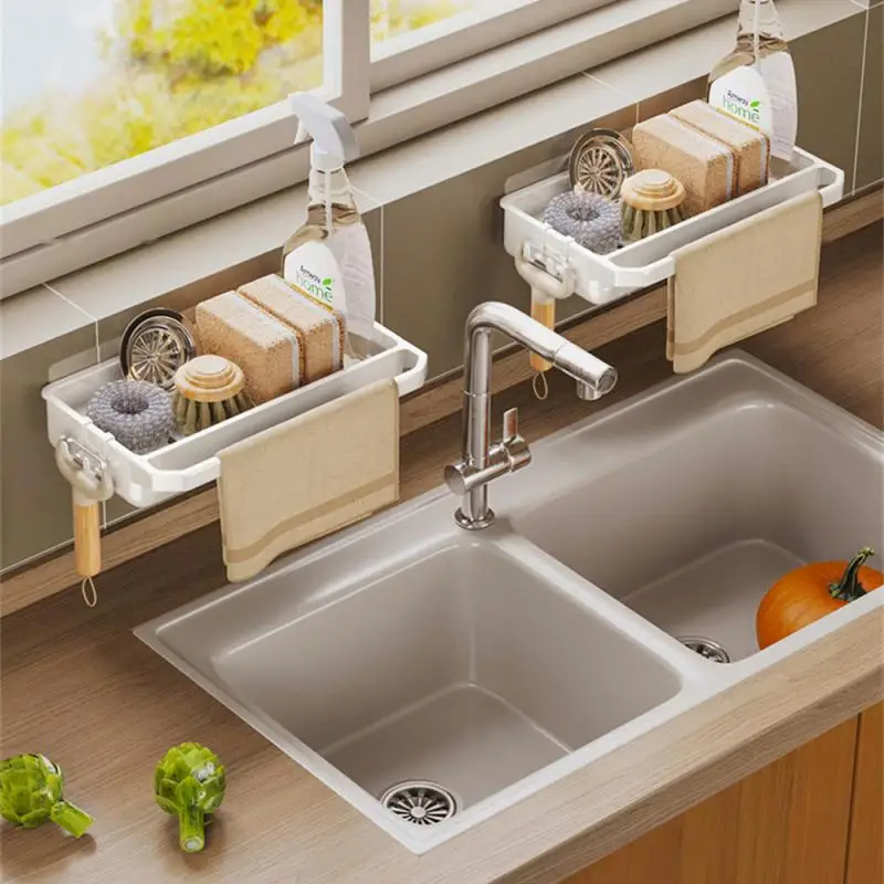 1~5PCS Sponge Holder Exempted Point Storage Shelf Water Faucet Wall -mounted Storage Shelf Washing Dishes Storage Shelf
1~5PCS Sponge Holder Exempted Point Storage Shelf Water Faucet Wall -mounted Storage Shelf Washing Dishes Storage Shelf