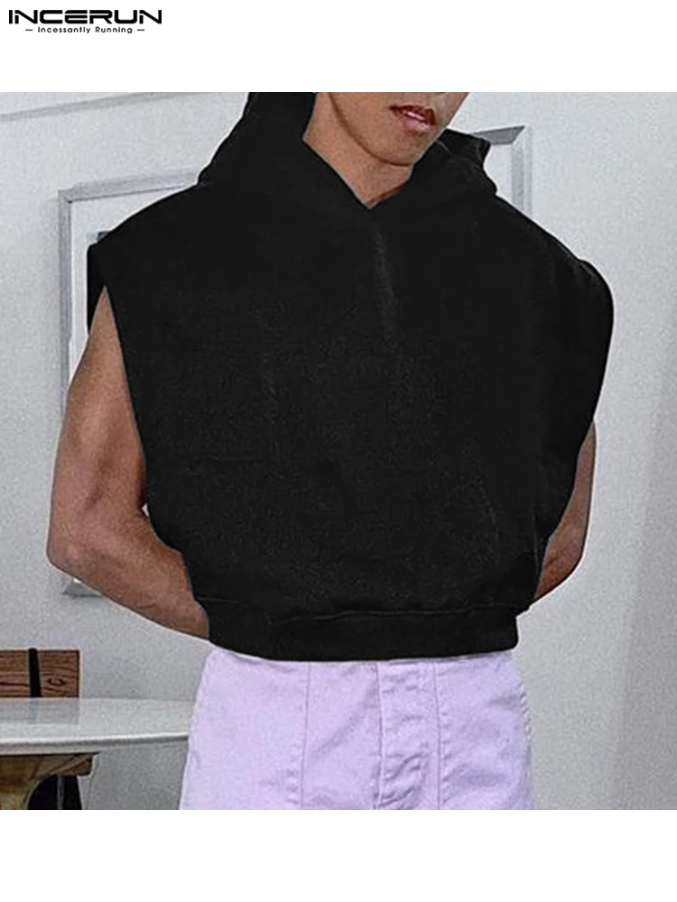 INCERUN Tops 2023 American Style Men Solid Hollow Back Sweatshirts Casual Male Loose Comfortable Sleeveless Hooded Sweater S-5XL
INCERUN Tops 2023 American Style Men Solid Hollow Back Sweatshirts Casual Male Loose Comfortable Sleeveless Hooded Sweater S-5XL