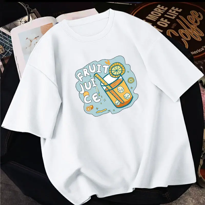 Футболка женская оверсайз с принтом фруктов, 100% хлопок, с коротким рукавом 
Футболка женская оверсайз с принтом фруктов, 100% хлопок, с коротким рукавом