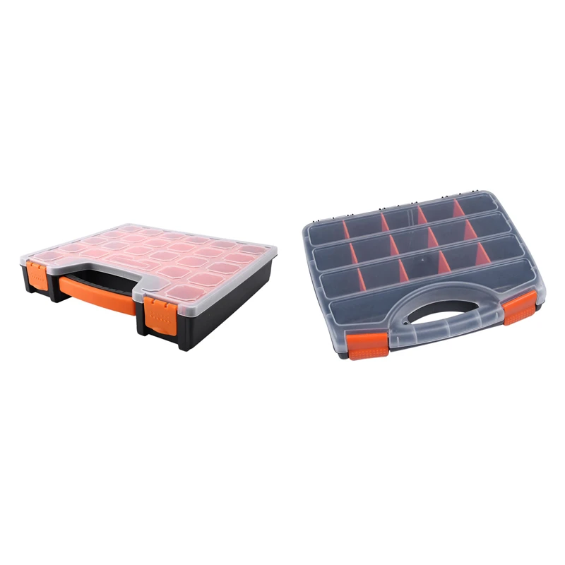 2PCS Portable Parts Box Screw Storage Box Metal Parts Hardware Screwdriver Vehicle Repair Hand Tool, B-320 & BF-312
2PCS Portable Parts Box Screw Storage Box Metal Parts Hardware Screwdriver Vehicle Repair Hand Tool, B-320 & BF-312