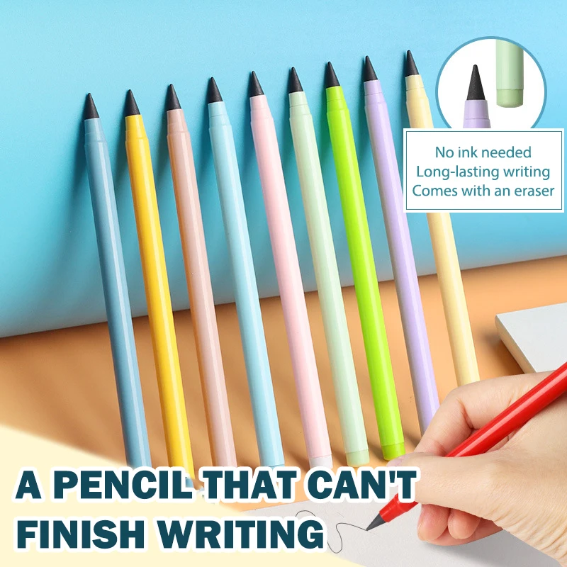 1PCS Unlimited Writing Pencils With Rubber Eternal Pencil No Ink For Writing Sketch
1PCS Unlimited Writing Pencils With Rubber Eternal Pencil No Ink For Writing Sketch