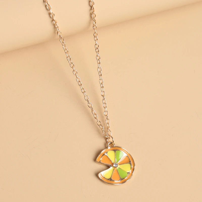 Cartoon Cute Fruit Enamel Pendant Necklace Custom Alloy Fashion Chic Ladies Clothes Accessories Jewelry Gifts Wholesale
Cartoon Cute Fruit Enamel Pendant Necklace Custom Alloy Fashion Chic Ladies Clothes Accessories Jewelry Gifts Wholesale