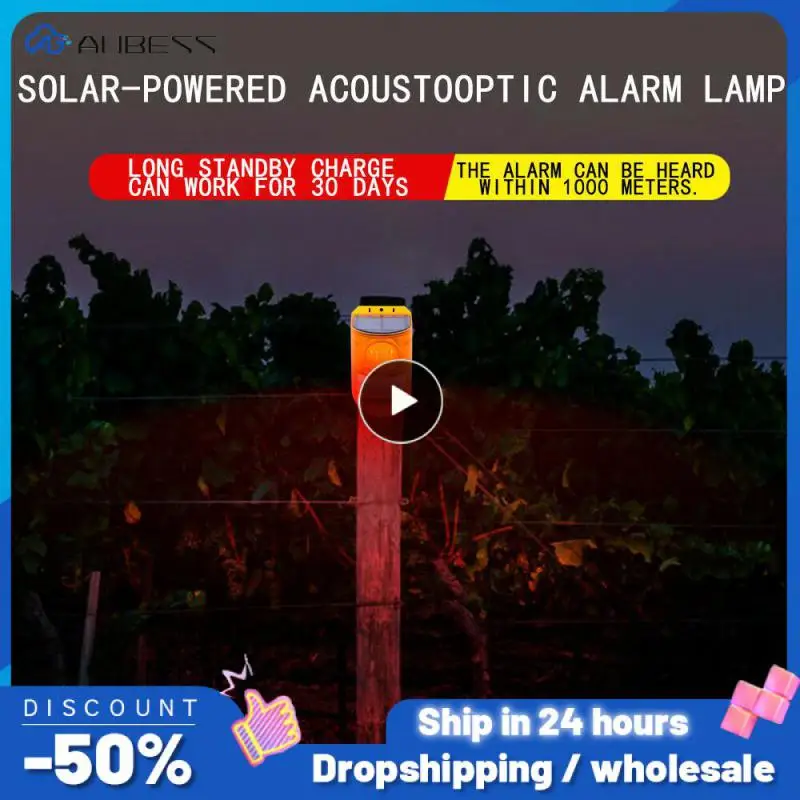 1~6PCS Solar Alarm Light Night Mode Motion Sensor Anti-theft Warning Light 110 Decibels 5-8 Meters
1~6PCS Solar Alarm Light Night Mode Motion Sensor Anti-theft Warning Light 110 Decibels 5-8 Meters
