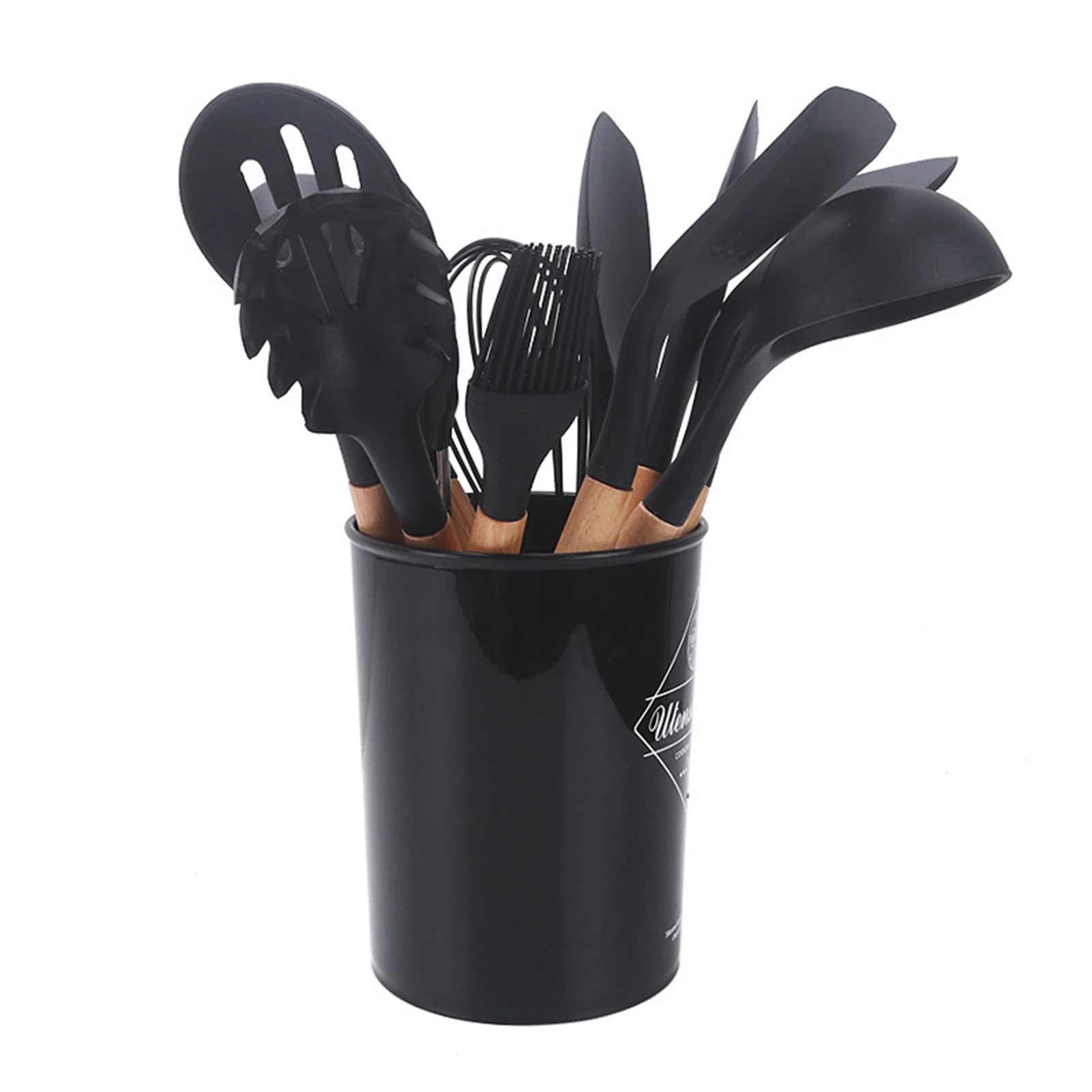 11pcs Silicone Kitchenware Non-stick Pan Kitchen Tools Set Cooking Utensils Set With Storage Bucket For Kitchen
11pcs Silicone Kitchenware Non-stick Pan Kitchen Tools Set Cooking Utensils Set With Storage Bucket For Kitchen