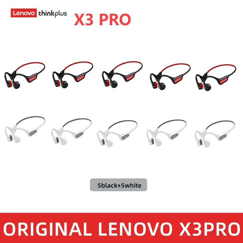 Lenovo X3PRO Bone Conduction Bluetooth Earphones Sports Waterproof Earbuds Wireless Headphones 5/10 Pieces Wholesale Headsets
Lenovo X3PRO Bone Conduction Bluetooth Earphones Sports Waterproof Earbuds Wireless Headphones 5/10 Pieces Wholesale Headsets