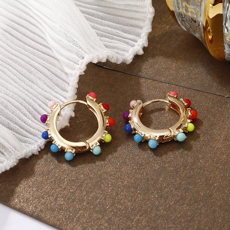 CARLIDANA Korean Hot Selling Minimalist Colorful Stone Pearl Setting Round Earrings for Woman Jewelry Party Gift Drop Shipping
CARLIDANA Korean Hot Selling Minimalist Colorful Stone Pearl Setting Round Earrings for Woman Jewelry Party Gift Drop Shipping