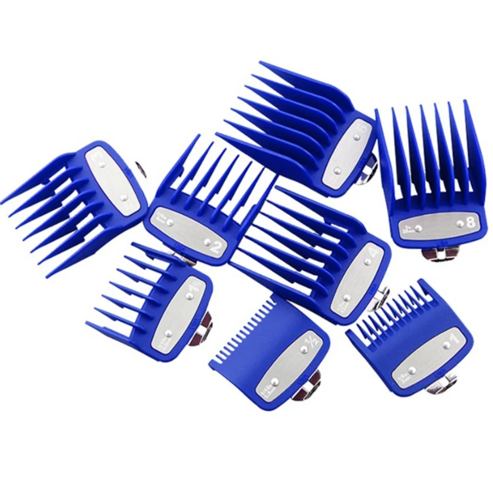8Pcs Cutting Guide Comb for Wahl with Metal Clip 3171-500,Fits for Multiple Size Wahl Clippers Blue
8Pcs Cutting Guide Comb for Wahl with Metal Clip 3171-500,Fits for Multiple Size Wahl Clippers Blue